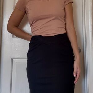 Fitted Black Skirt